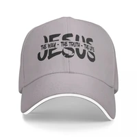 jesus the way truth life trucker cap snapback hat for men baseball mens hats caps for logo