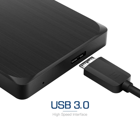 UnionSine HDD 2,5-дюймовый портативный внешний жесткий диск 1 ТБ/750 ГБ/500 ГБ/250 ГБ USB3.0 для хранения данных, совместимый с ПК, Mac, настольным компьютером, MacBook, ТВ