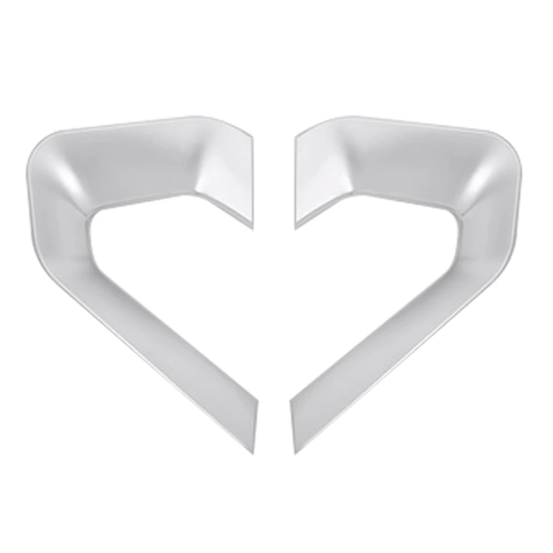 

1 Pair Central Decoration U Shape Frame Cover Trim Silver Fit For Land Rover Range Rover Evoque 2012-2016 2017 2018