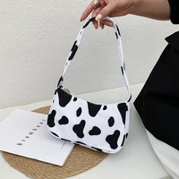 xiuya cow underarm shoulder bag trendyol print 2022 autumn handbags for women street fashion casual zipper female bags purse