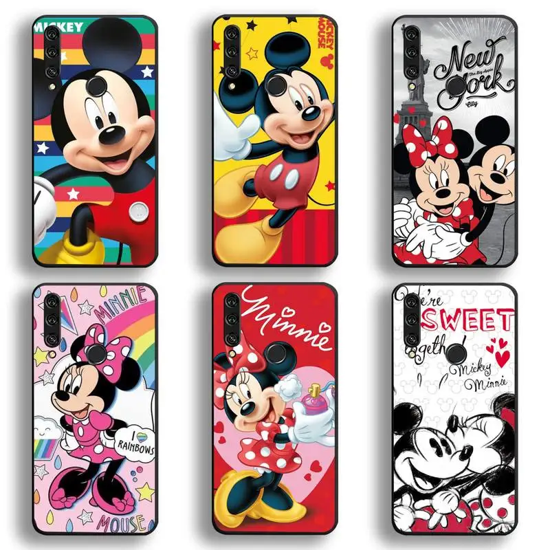 Чехол для телефона с изображением Микки и Минни Маус Huawei Y6P Y8S Y8P Y5II Y5 Y6 2019 P Smart Prime Pro