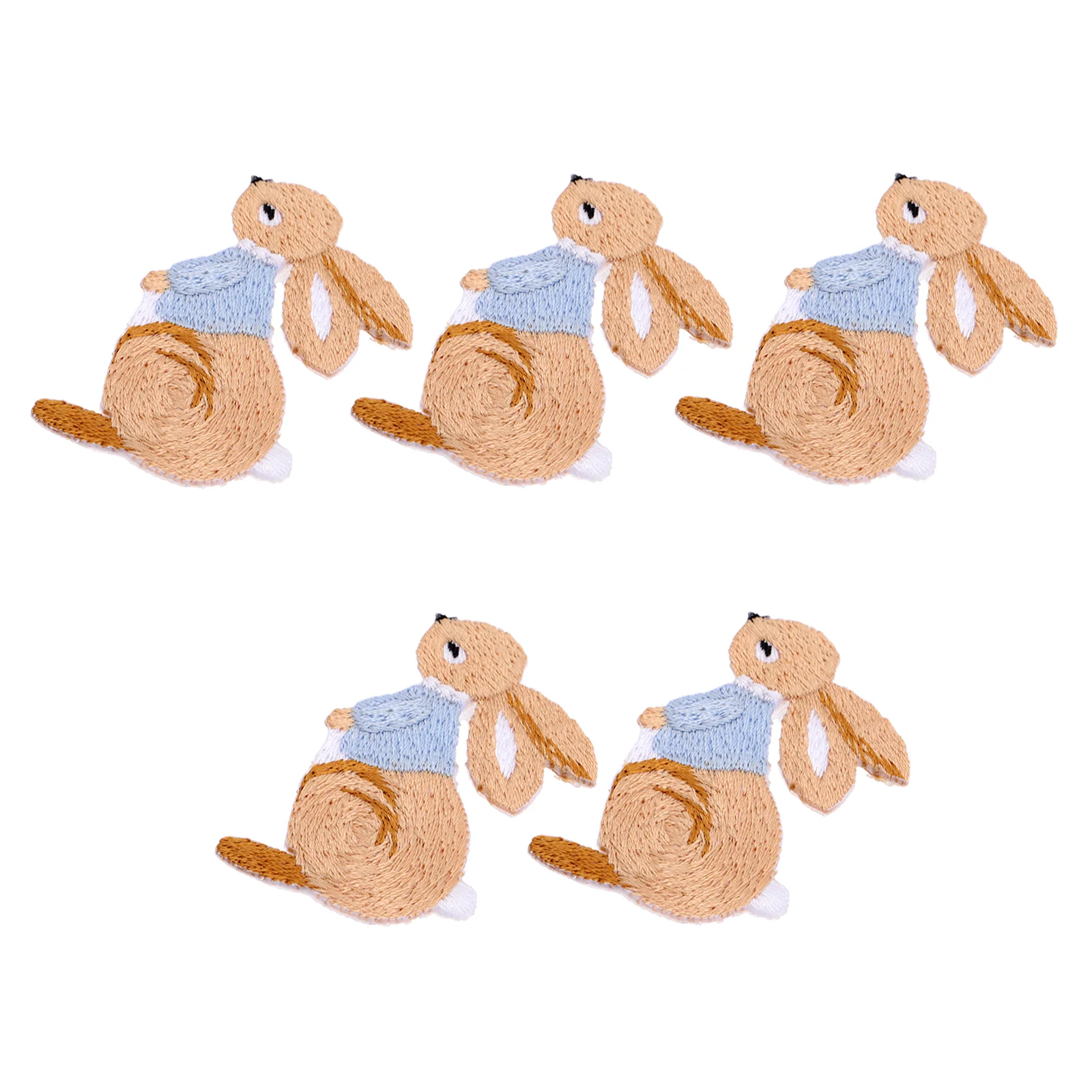 

Appliquepatches Sew Bunny Cloth Iron Patch Rabbit Embroidered Clothes Decor Diy Badges Needlecraft Projects Decorative Repair