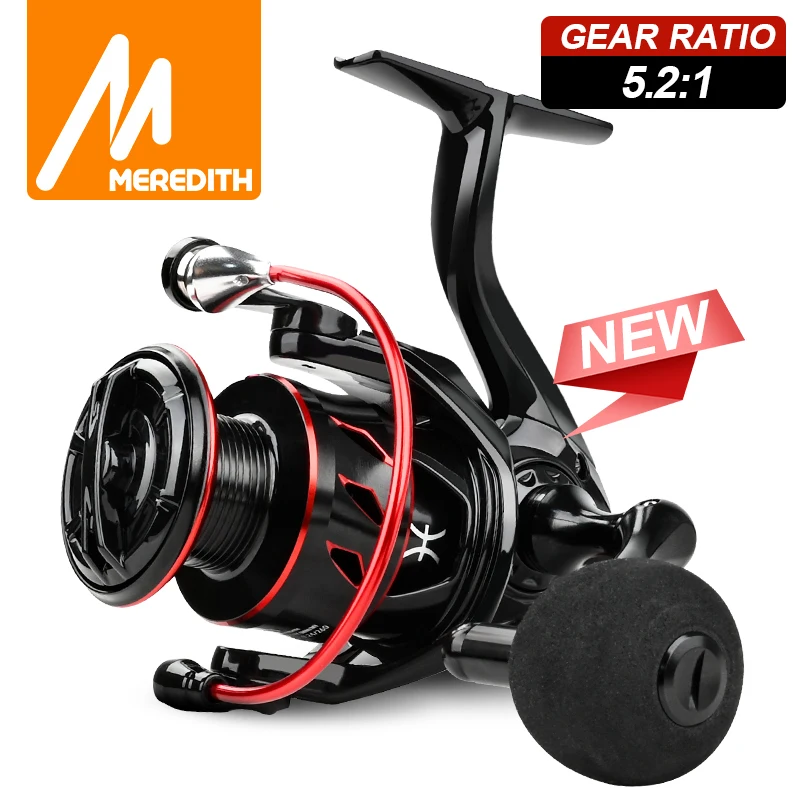 MEREDITH PISCES Series Innovative Water Resistance Spinning Reel 10KG Max Drag Power 8+1BB Fishing Reel for Bass Pike Fishing