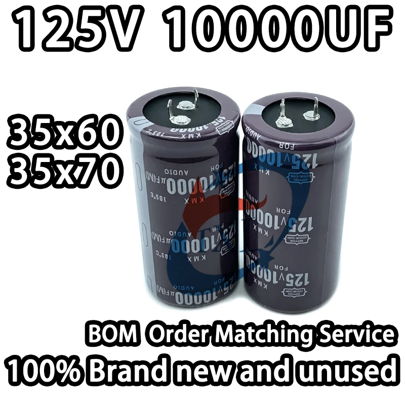 Фото NIPPON-CHEMI-CON-125v10000uF 35x60 35x70 мм Аудиофильский электролитический конденсатор для фильтра аудиоусилителя №1