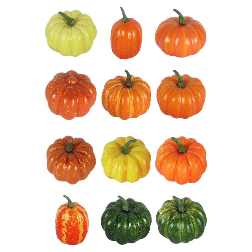 

Decorative Pumpkin Pumpkin Craft Photography Props for Home Party 12Pcs Simulation Pumpkins
