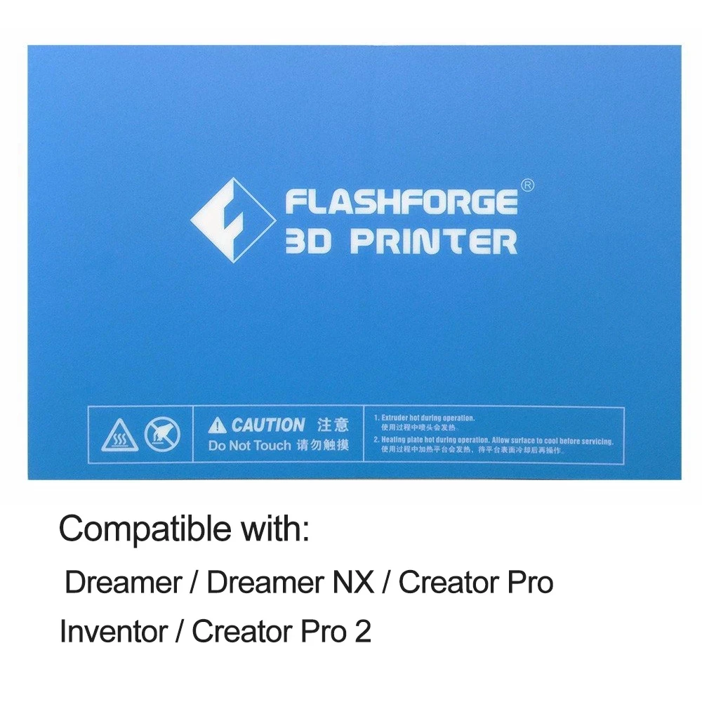 

50cs Pre-cut Build Plate Tape For Flashforge Creator Pro 2/Creator Pro /Dreamer/Dreamer NX/Inventor 3D Printer, 3D printer parts