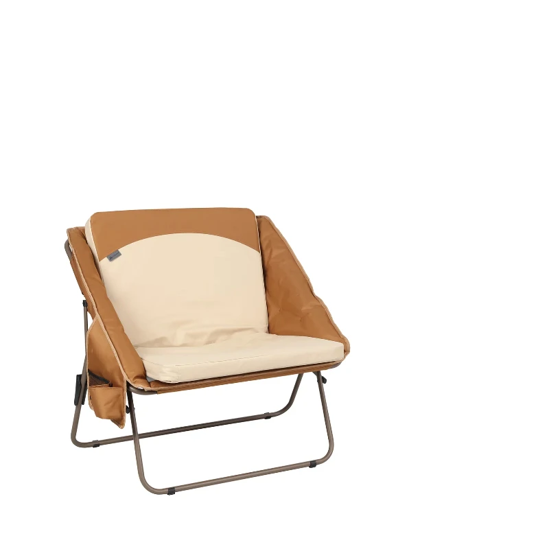 

Camping Chair, Brown and Beige, Adult