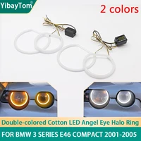 excellent popular smd cotton light switchback led angel eye halo ring drl kit for bmw 3 series e46 compact 2001 2005 accessories