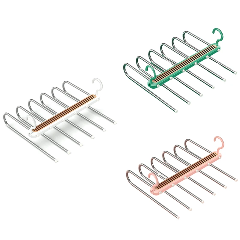 

LBER Folding Trousers Rack, Multifunctional Multi-Layer Trousers Hanger