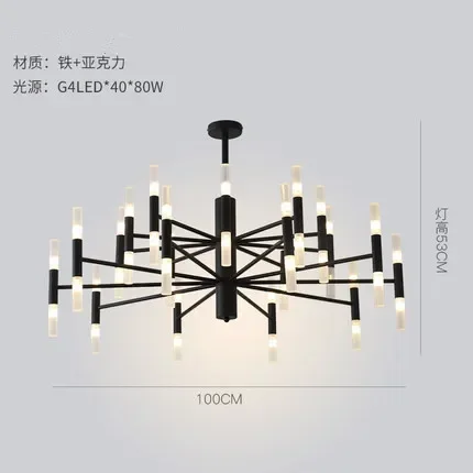 

Современный модельер черное золото светодиодный потолочный арт-деко подвесная люстра свет лампа для кухни гостиной лофт спальня