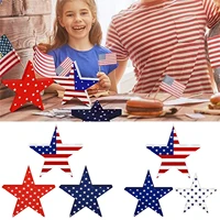 set of 3 4th of july tiered tray decoration patriotic star freestanding table signs free standing stars stripes patriotic