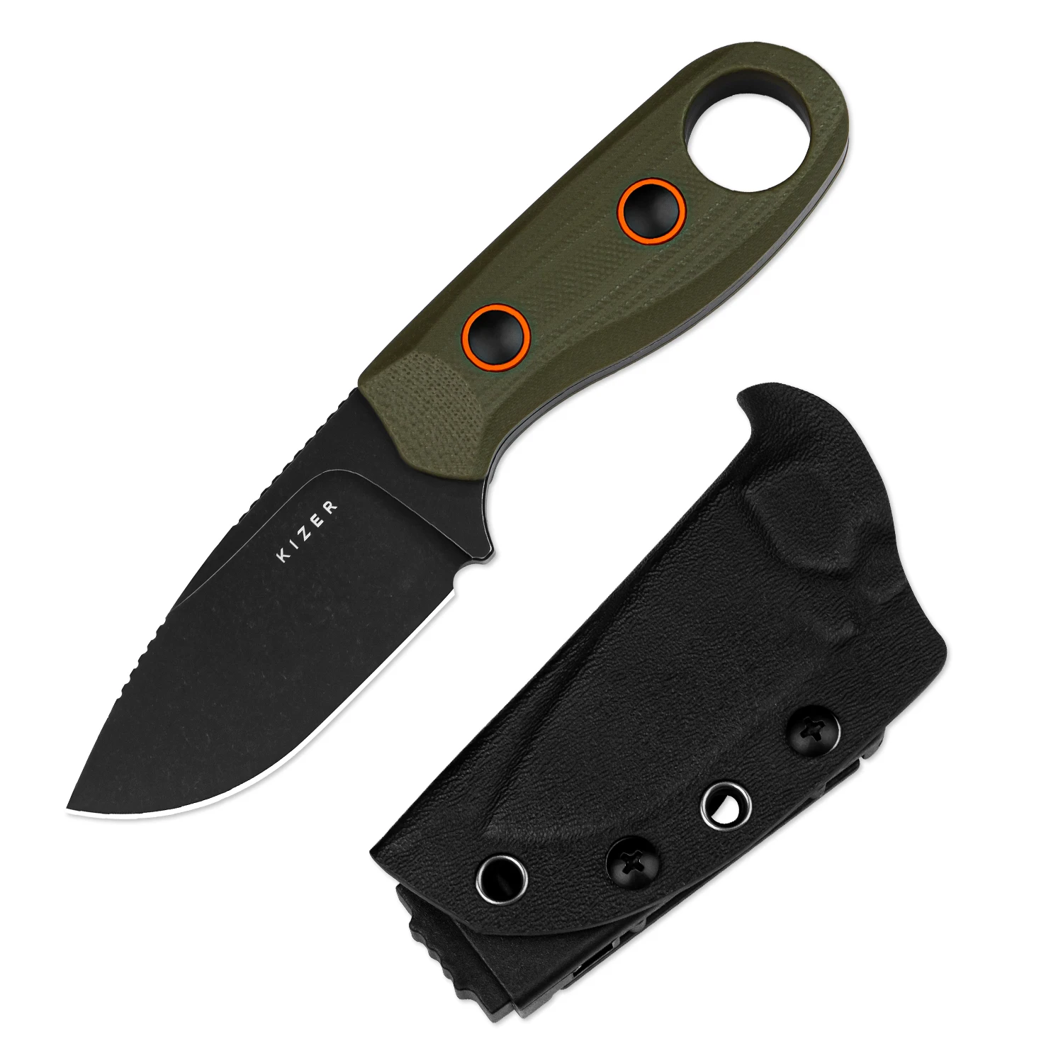 Нож Kizer Beaver 2025 с лезвием из стали D2/Nitro-V