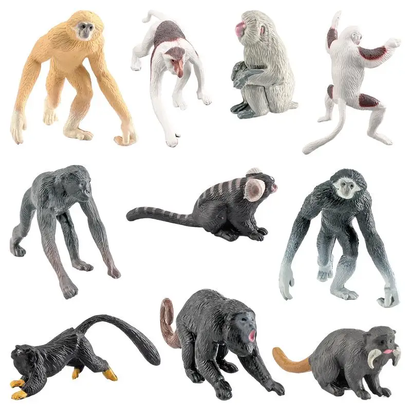 

Monkeys And Gorillas Figurines Action Figures Wild Life Jungle Animal Model Chimpanzee Realistic International Wildlife Toy