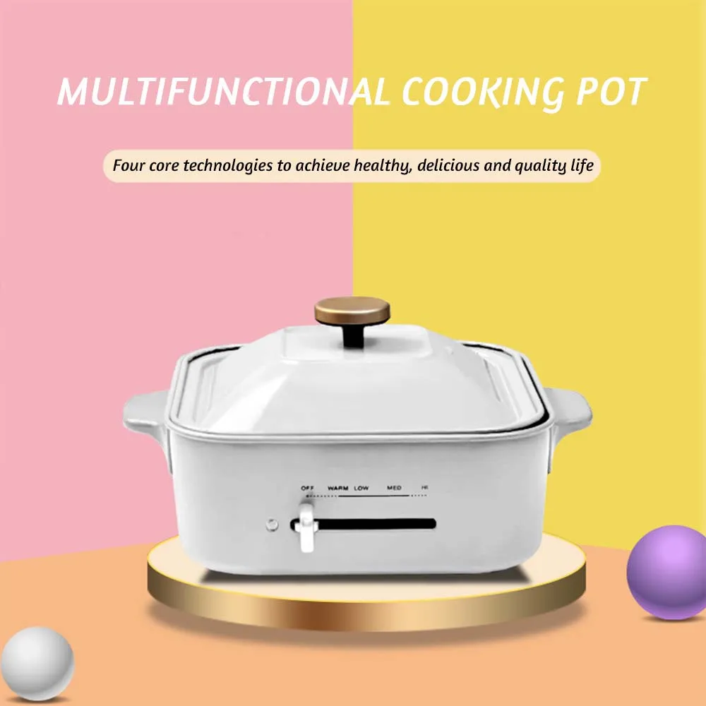 Household Multifunctional Cooking Pot Kitchen Appliance Multi Cooker Electric Frying Pan Hot Pot