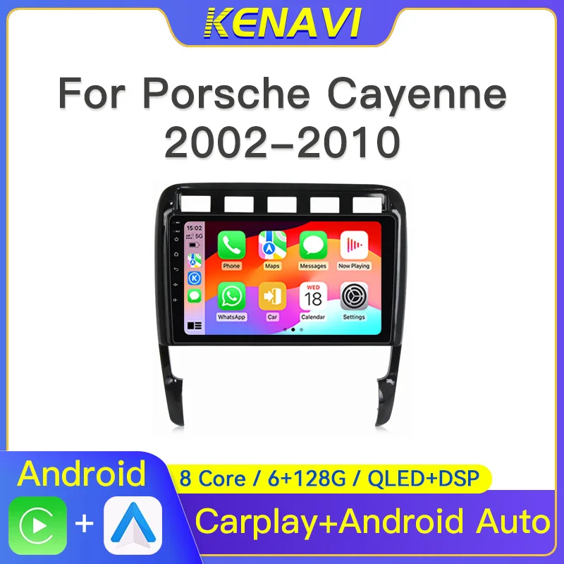 9-дюймовый 2-Din автомобильный стерео радио на базе Android для Porsche Cayenne 1 9PA 2002-2010