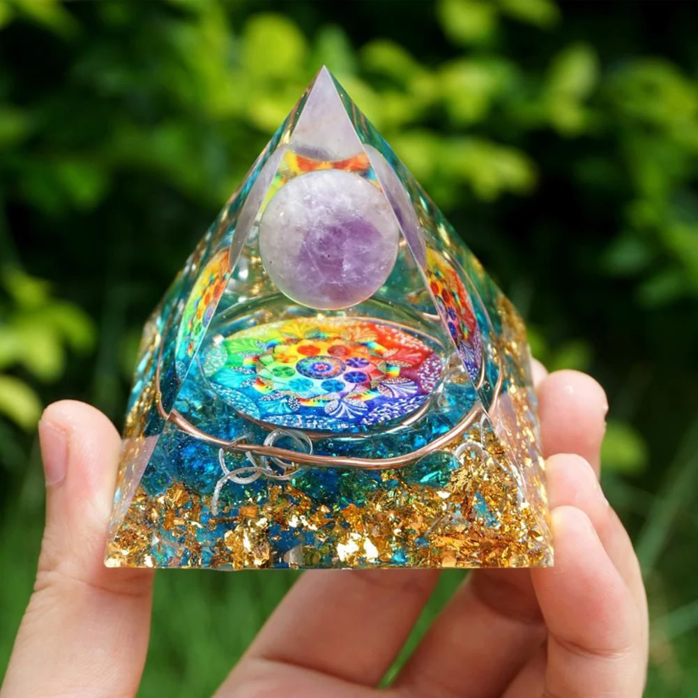 

Natural Stone Pyramid Energy Generator Quartz Reiki Healing Crystal Chakra Pyramid Meditation Desk Ornaments Crafts Home Decor