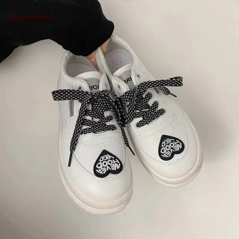

New Women's Sneakers Sports Shoes Platform Kawaii Vulcanized Casual Fashion Flats White Harajuku Running Athletic Dropshipping