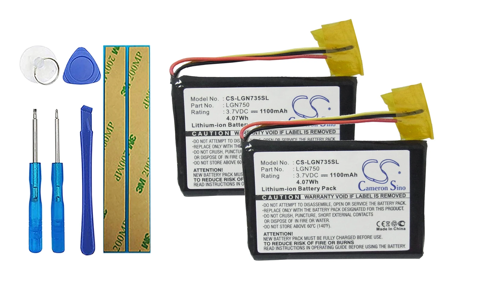 

2 упаковки, аккумулятор 1100mA для LG LN700, LN704, LN705, LN710, LN715, LN730, LN735, LN740