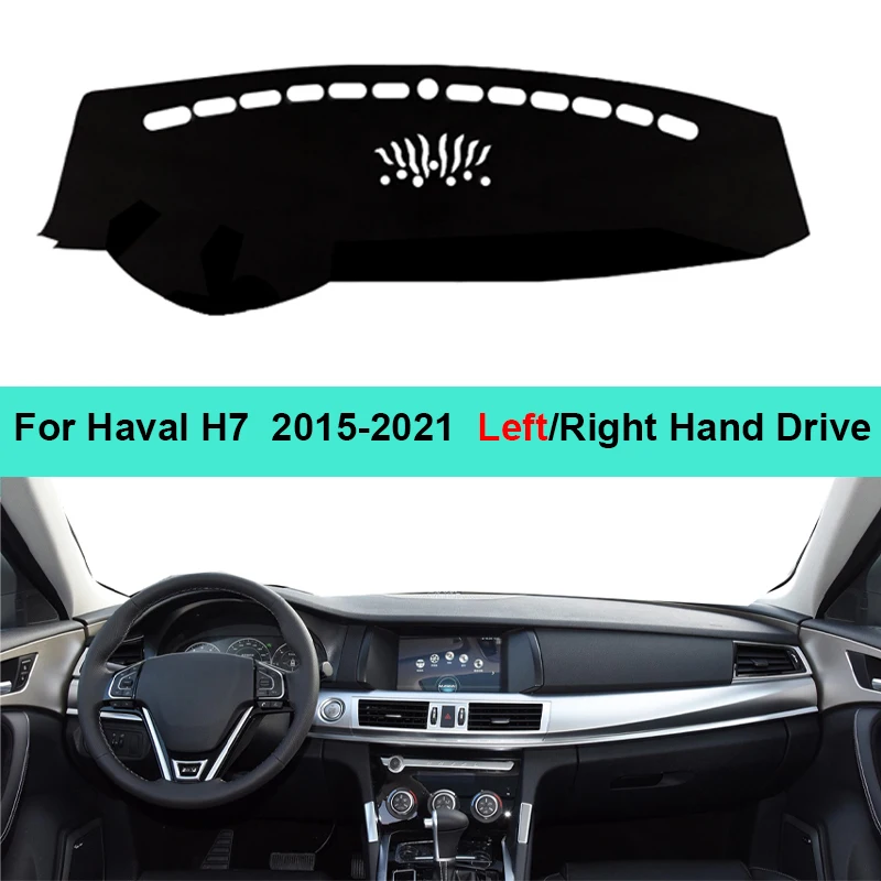

Car Dashboard Cover Carpet Dash Mat For Haval H7 2015 - 2018 2019 2020 2021 Auto Sun Shade DashMat Anti-UV Rug Pad Cushion