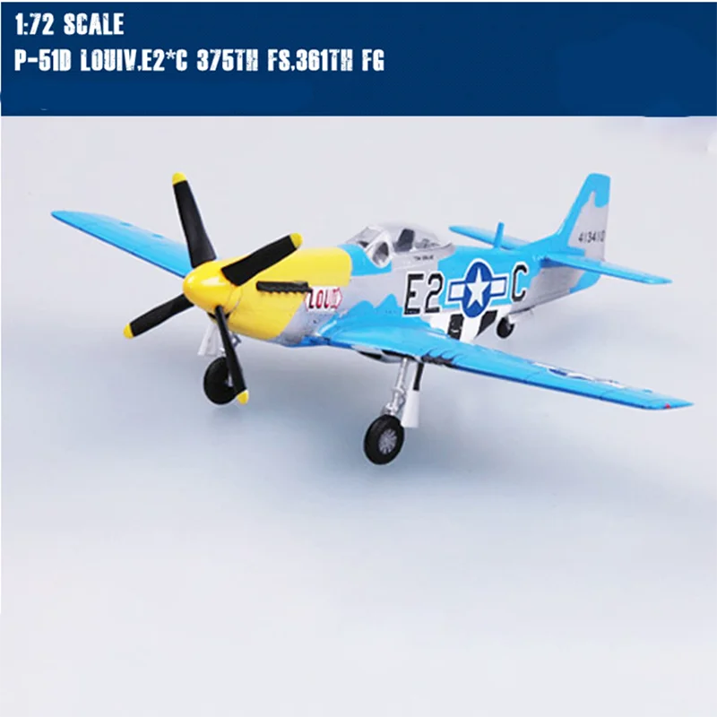 

Scale 1/72 36301 North American P-51D Mustang Fighter 375th Squadron 361st Wing P51 Miniature Die-cast Aircraft Models Gift Toys
