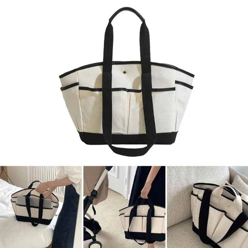 

Portable Large Capacity Cloth Mommy Bag for Baby Diapers & Strollers Durable