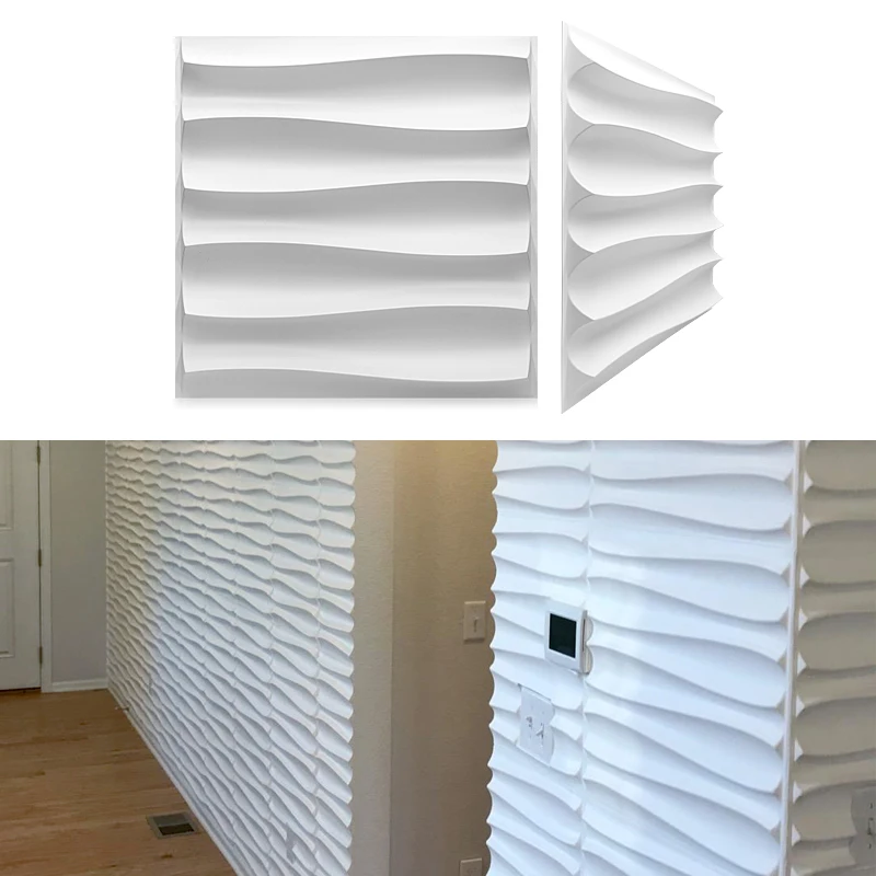 12 шт. декоративные настенные 3d-панели алмазный дизайн матовые белые обои панели