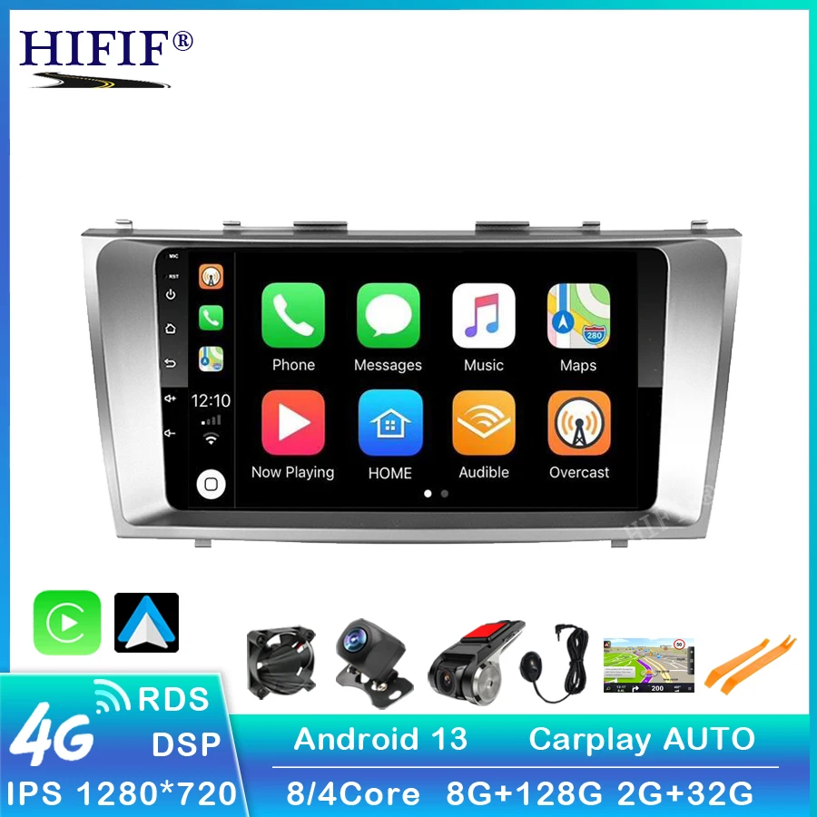 Автомобильный мультимедийный плеер DSP Android 13 2 din автомобильное радио для Toyota Camry