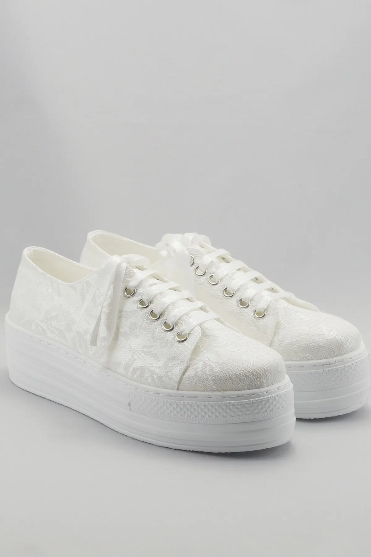 

Women's Fashion Handmade White Lady Wedge High Heels Shoes