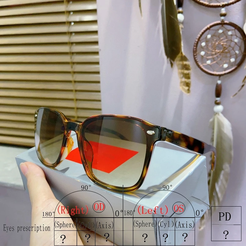 

2023 Женские квадратные солнцезащитные очки в большой оправе 4392 высококачественные рецептурные мужские очки с градиентными линзами анти UV400 ...