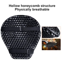 motorcycle seat cushion gel universal honeycomb autobike decompression cover air mesh fabric shock relief massage pad accessorie