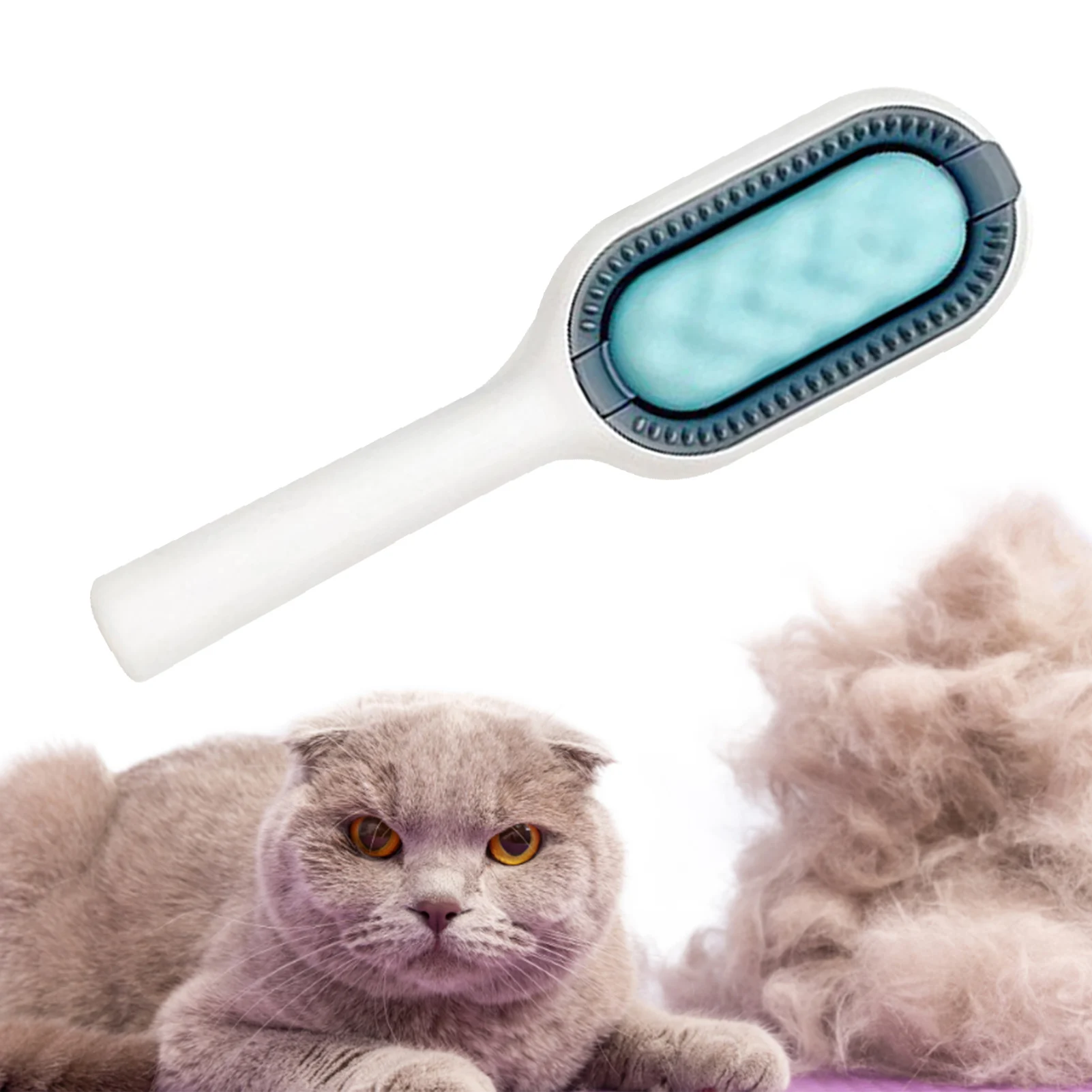 

Pet Hair Comb Travel Cat Hair Removal Comb Cats Dogs Grooming Supplies Soft Pet Cat Cleaning Brush For Shedding Hair Brush Gentl