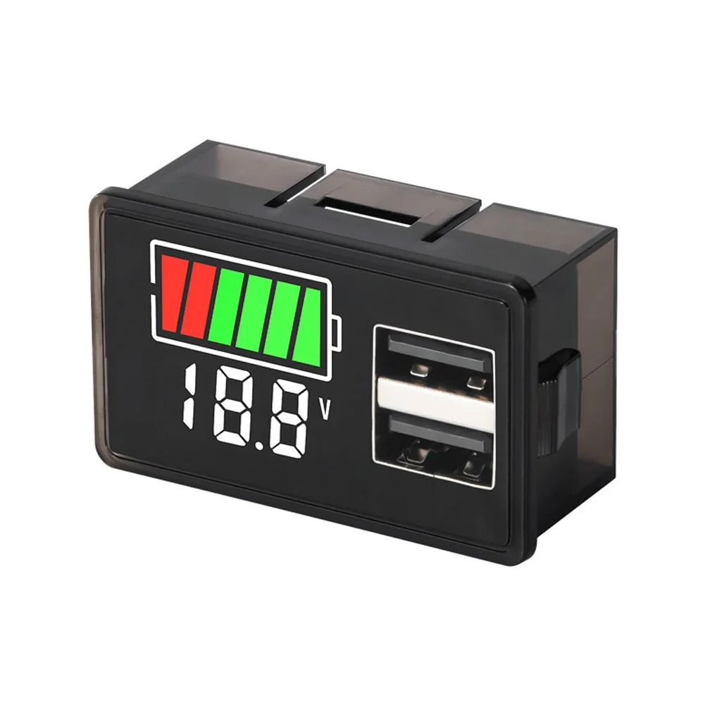 Цифровой вольтметр зарядное устройство для аккумулятора с двойным USB-портом