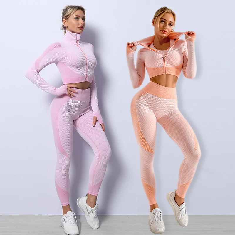 

Workout Clothes For Women High Waist Quick Dry Yoga Suit For Fitness Sport Bra Crop Top Legging Suits Sport Woman Tracksuits