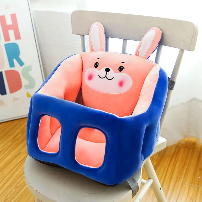 2022 New Cartoon Baby Learning Chair Infant Sofa Chair Learning To Sit Artifact Anti-fall Back Chair Plush Toy