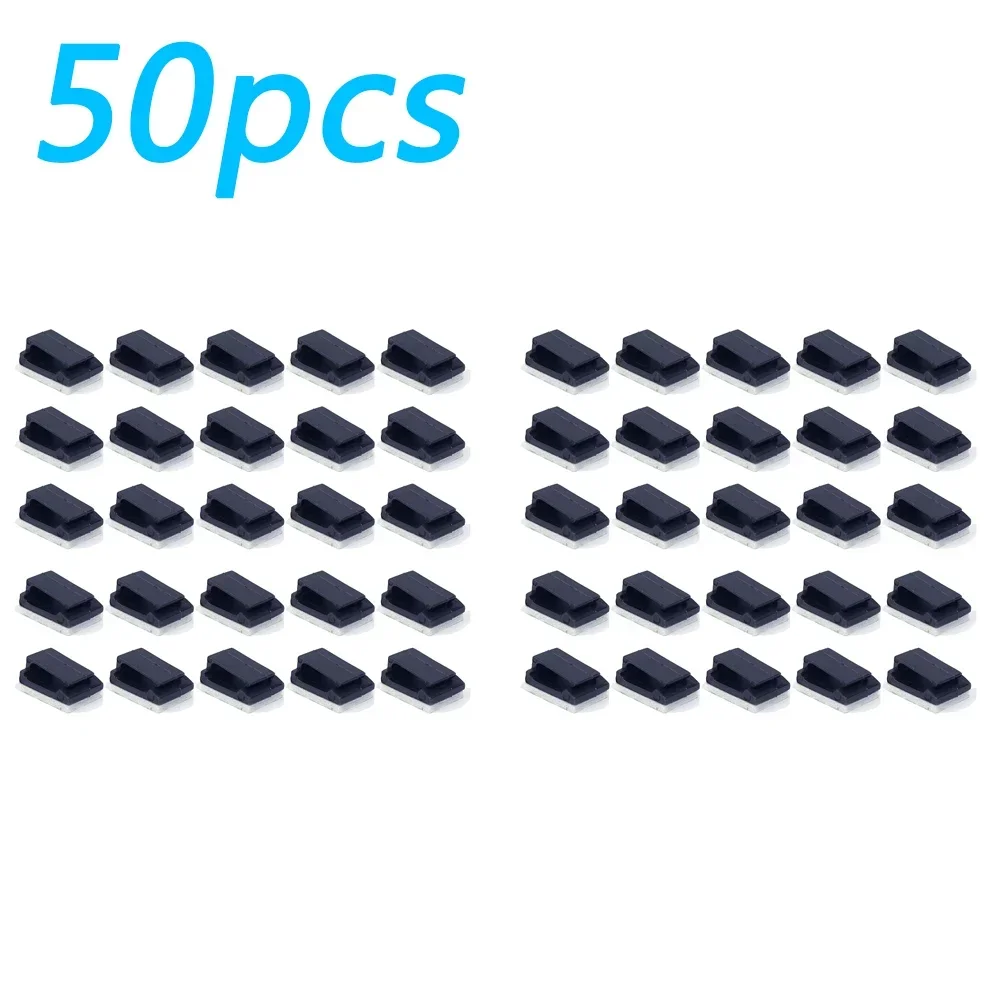 1-100 шт., органайзер для кабельных зажимов, самоклеящийся держатель для приборной панели автомобиля, менеджер шнура, автомобильный фиксированный зажим, зажим для проводов, аксессуары