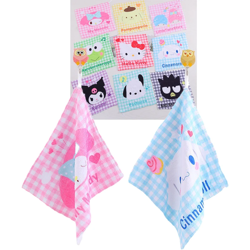 

Аниме Sanrios 32 см, аниме, наружная мимелоди, Kuromi Cinnamoroll Kitty Purin, мультяшная серия, мягкое полотенце для лица, портативное маленькое квадратное по...