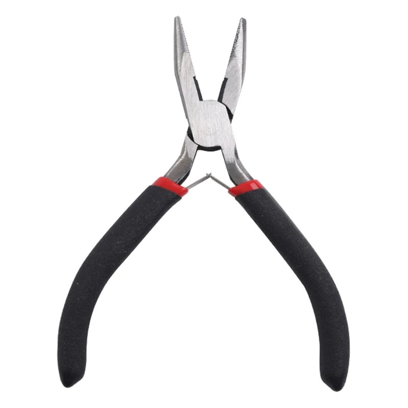 

Upgraded Jewellery Pliers Flat Nose Pliers Polishing Black Carbon-Hardened Steel 12.5cm/4.9inches Hand Manual Tool