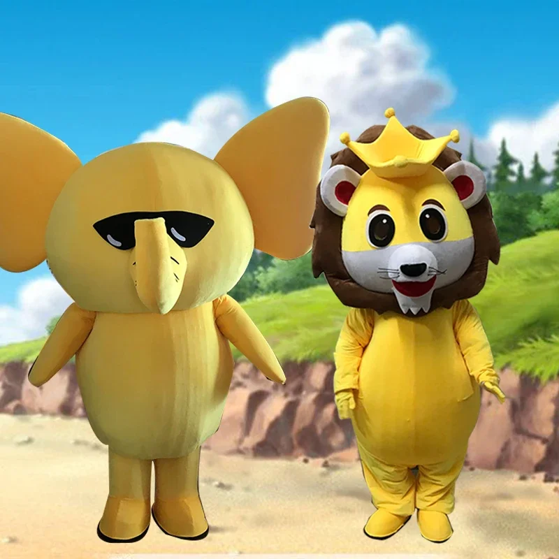 Талисман в виде слона мультяшная кукла на заказ рекламный реквизит талисман