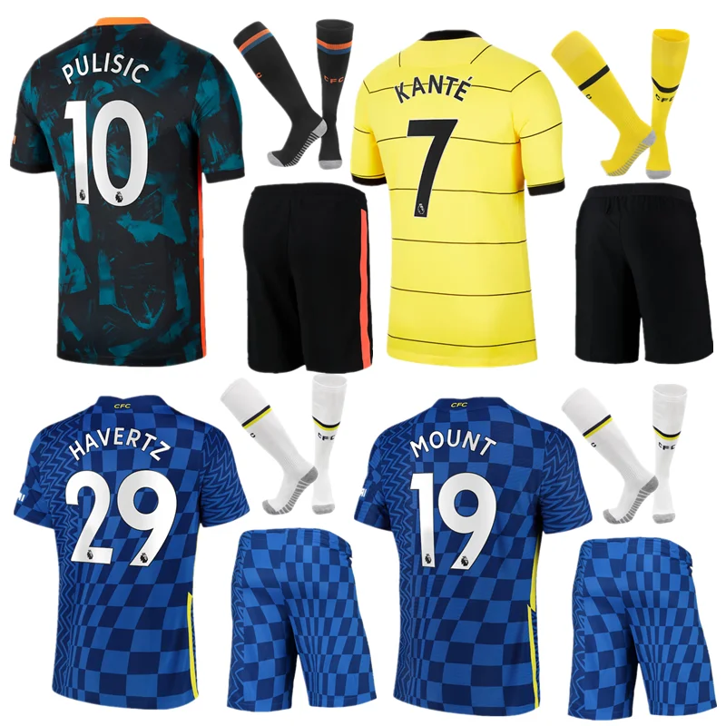

2021 2022 New Chelseaes Football Jersey Top Quality Fast Send Aldult+Kids Kit
