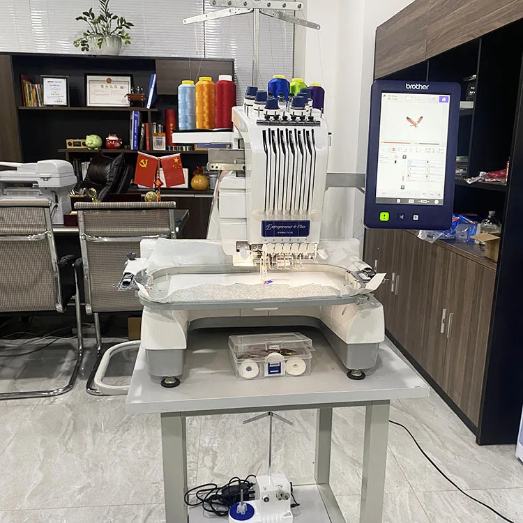Вышивальная Машина бывшая в употреблении цена завода PR 670e шесть игл Одна Головка
