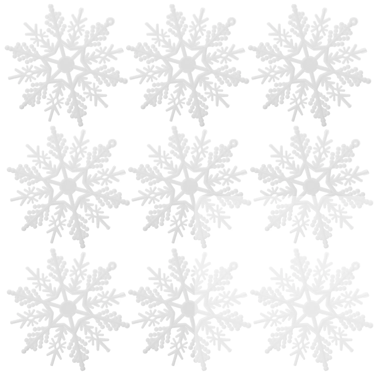 10 шт. рождественские снежинки кулон хлопья пуговицы украшения белый орнамент