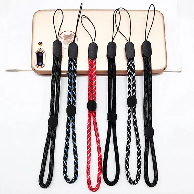 

Skin Texture Braid Phone Lanyard Necklace Wrist Strap for Mobilephone Camera Adjust String Holders Keychain Strap