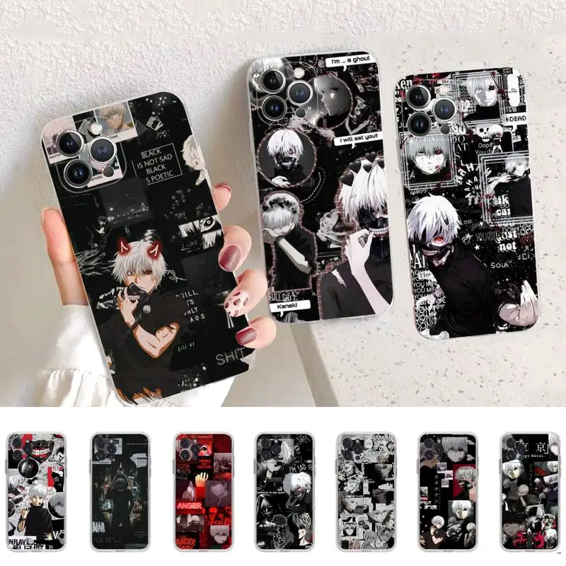 

Japanese anime Tokyo Ghoul Japan Suave Phone Case For iPhone 14 11 12 13 Mini Pro XS Max Cover 6 7 8 Plus X XR SE 2020 Shell