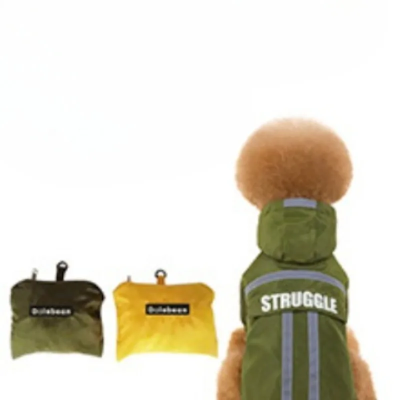 Дождевик для домашних животных водонепроницаемый дождевик собаки Тедди