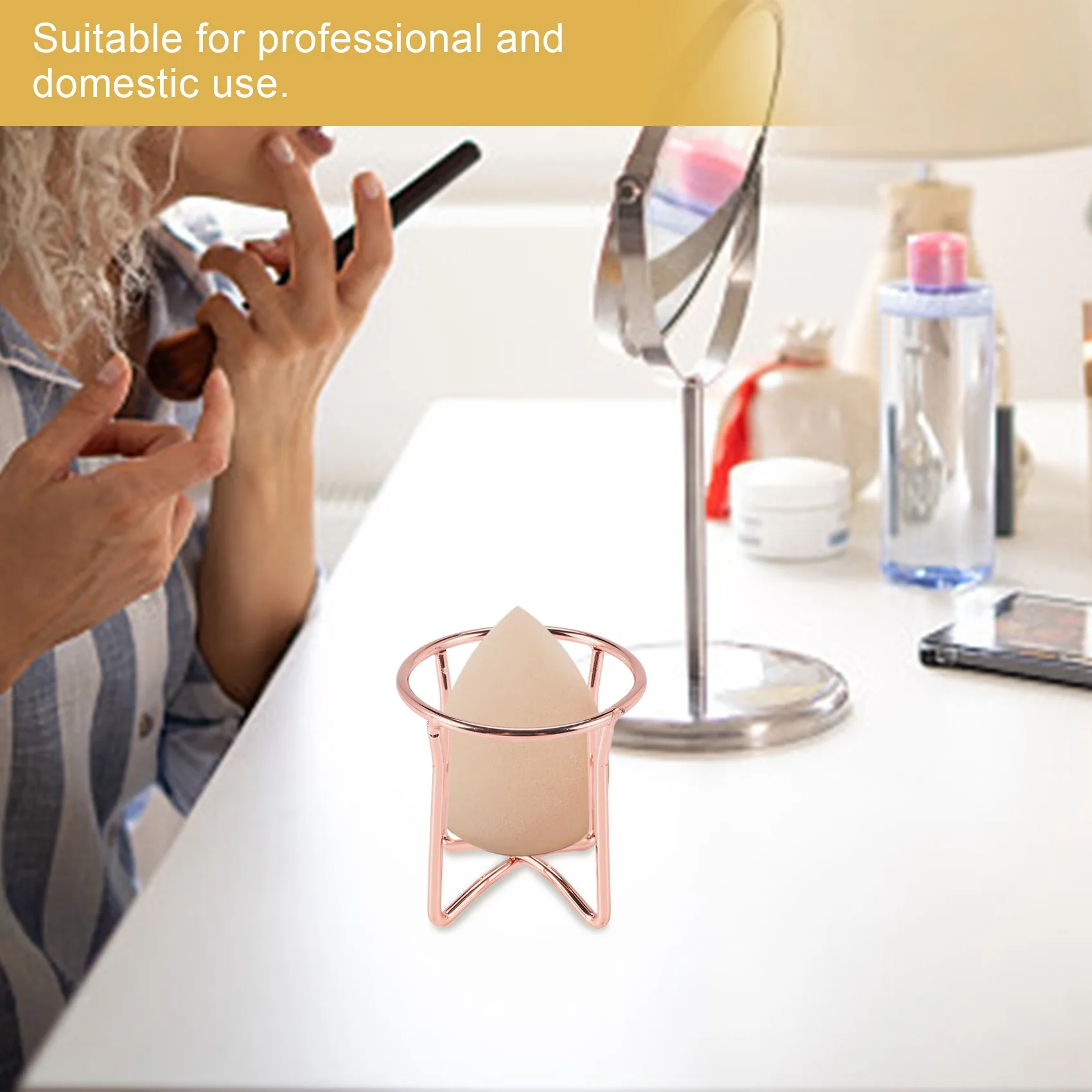 

Makeup Puff Rack Sponge Holder Beauty Makeup Powder Puff Blender Storage Rack Sponge Drying Stand Holder