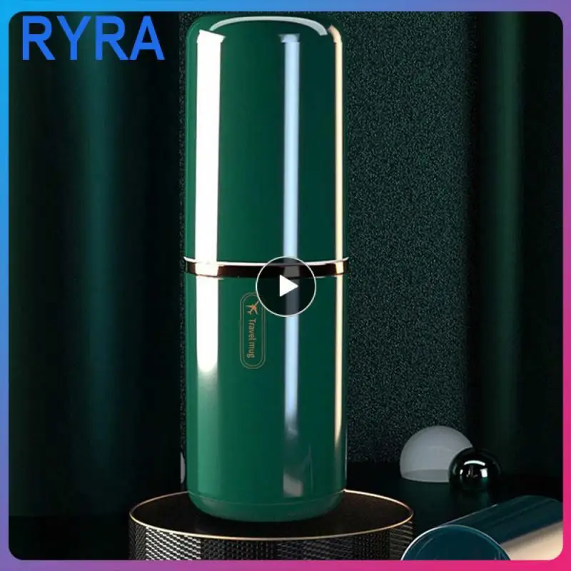 

Портативный многофункциональный контейнер для зубных щеток с двумя чашками