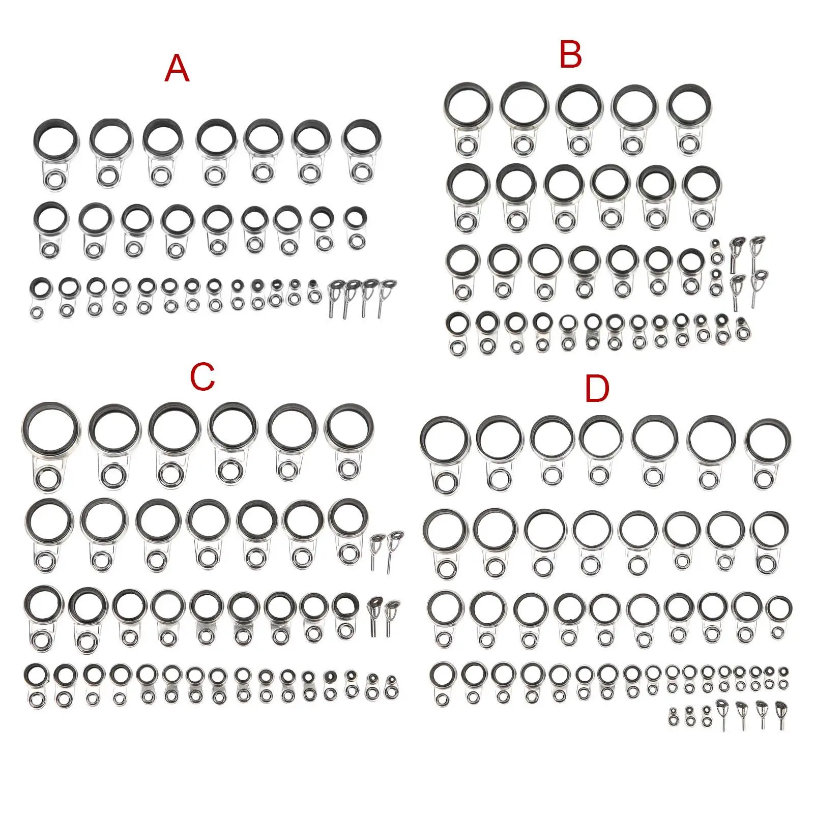 

Portable Fishing Rod Guides Line Rings Top Ring for Repair Accessories