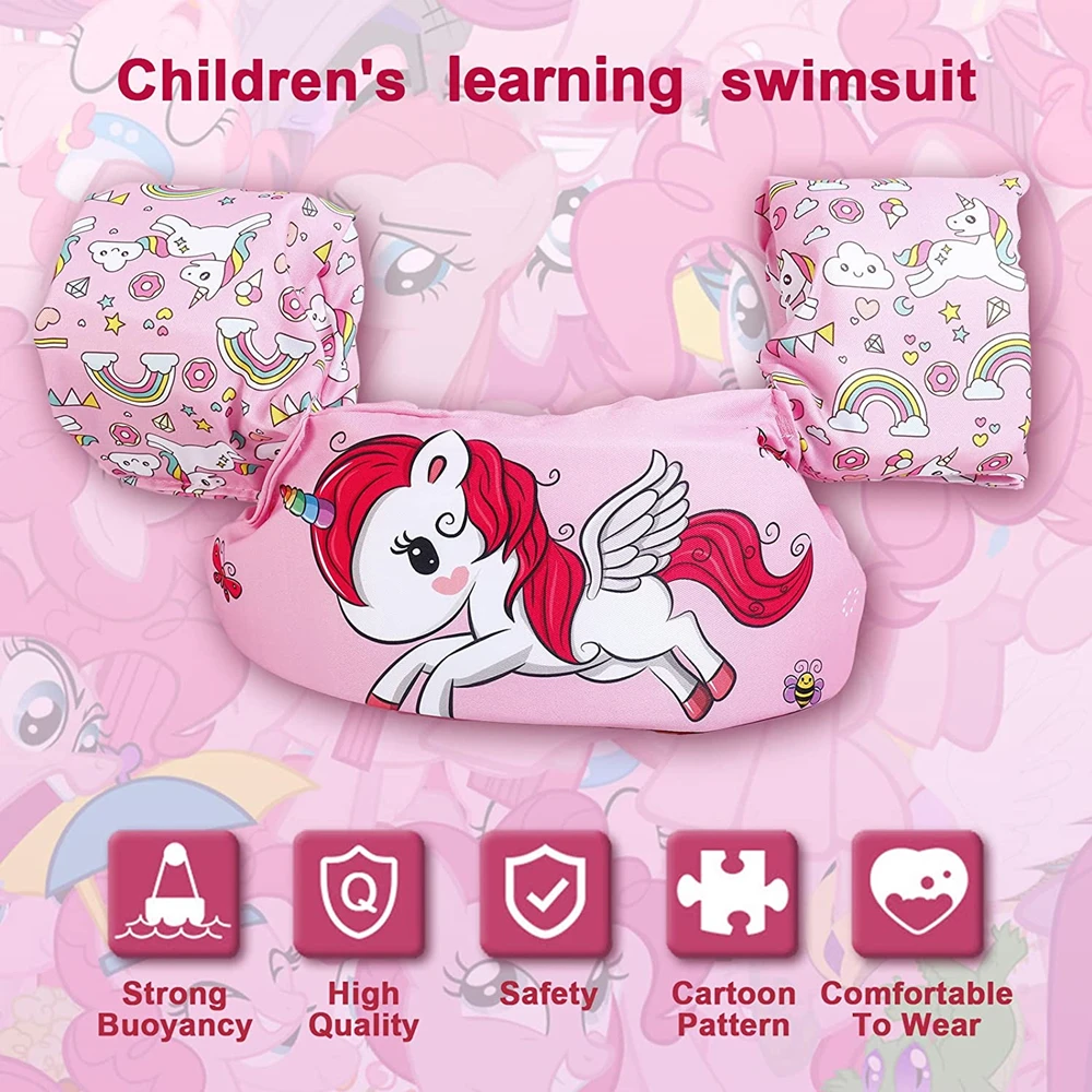 

Baby Swim Rings Foam Cartoon Baby Arm Ring Buoyancy Vest Garment of Floating Kids Safety Life Vest Children's Swim Life Jackets