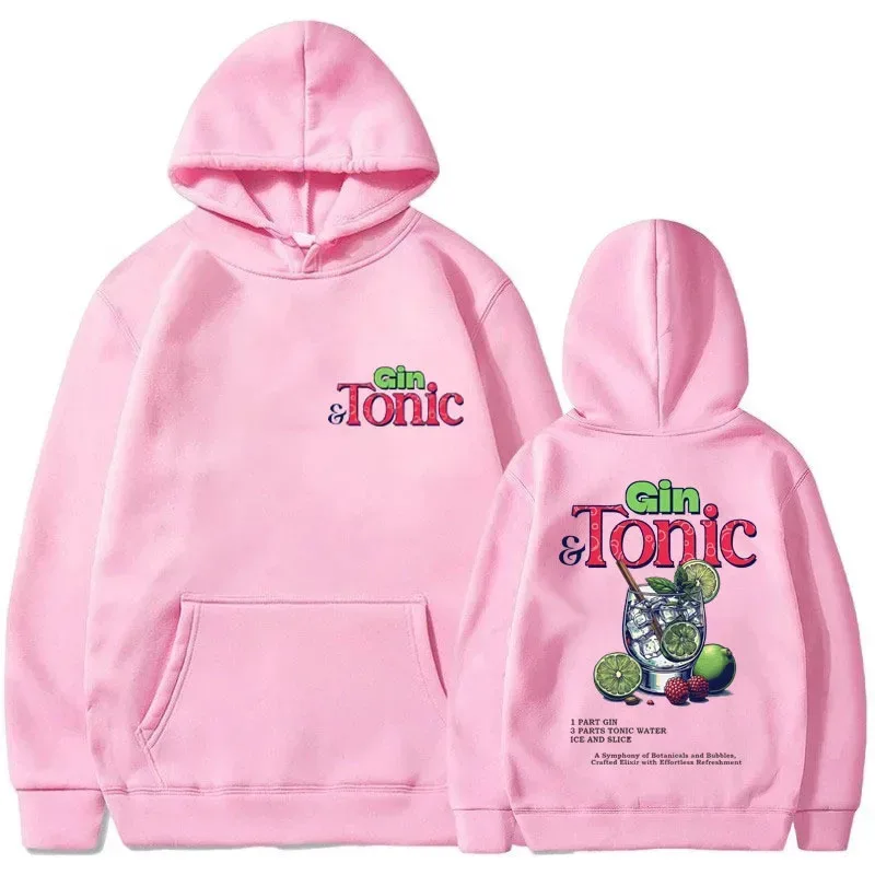 Забавная толстовка с рисунком GIN &amp TONIC Meme для мужчин и женщин тематический
