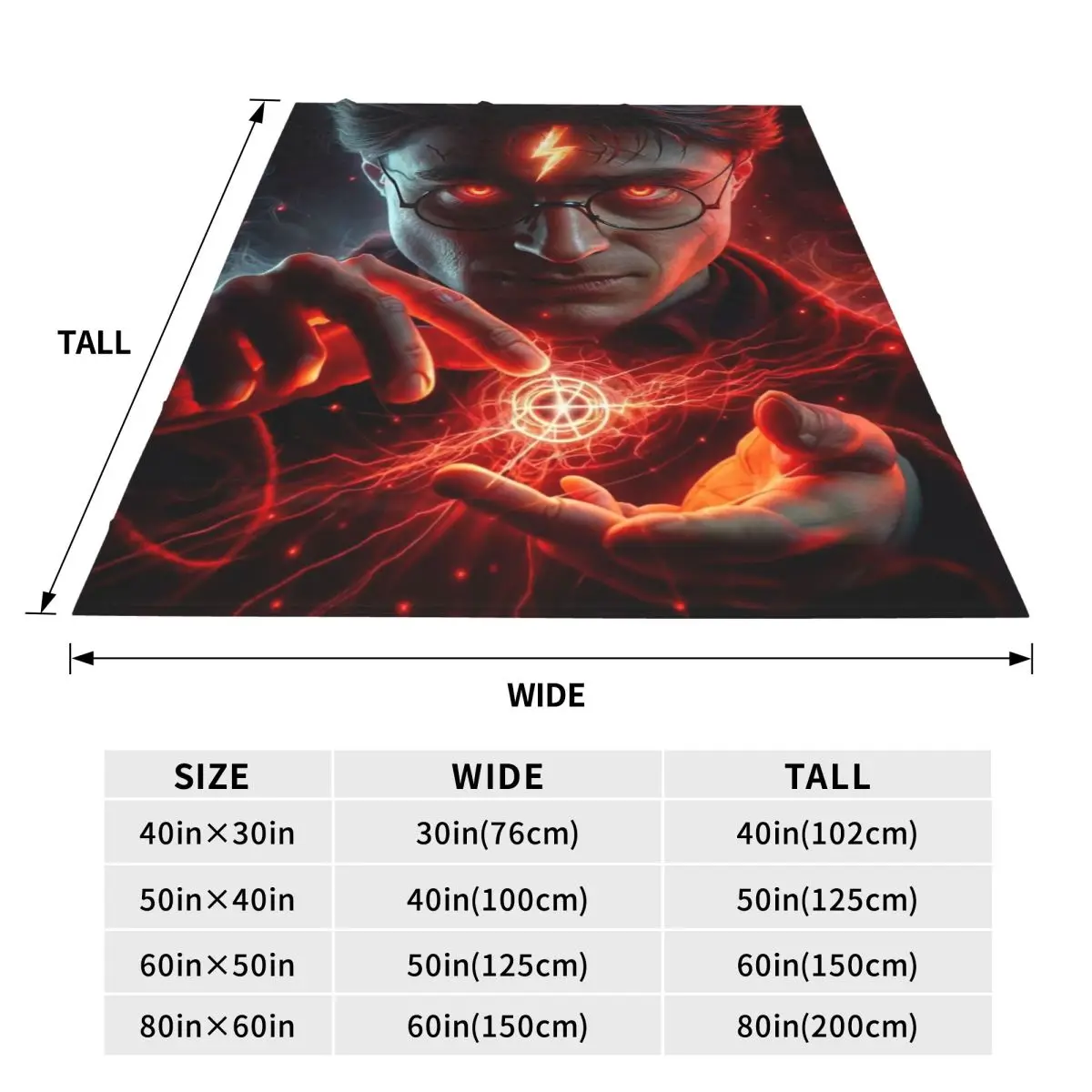 Magic Boy Blanket Harryed Pottered Super Warm Funny Plush Throw For Living Room Camping Flannel Bedspread Bed Cover